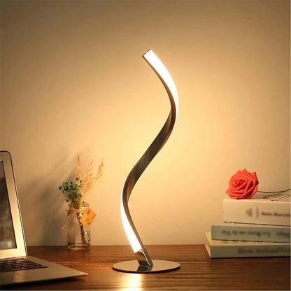 Spiral Table Lamp Compatible with Amazon Alexa and Google Home