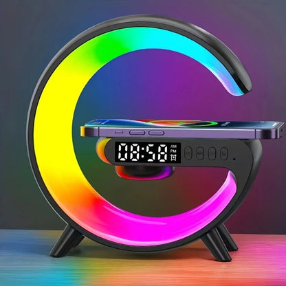 Multifunction Wireless Charger, Bluetooth Speaker Night Light Fast Charging Station